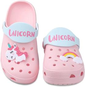 img 4 attached to Kids' Pink Unicorn Swimming Slippers U621CDLKDDDX01 – Size 165 Boys' Shoes