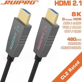 img 3 attached to RUIPRO 8K HDMI Fiber Optic Cable CL2 Rated 25Ft HDMI 2