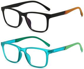img 4 attached to 👓 Protect Your Kids' Eyes with TR90 Unbreakable Frame: Blue Light Blocking Computer Glasses for Ages 5-13