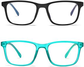 img 3 attached to 👓 Protect Your Kids' Eyes with TR90 Unbreakable Frame: Blue Light Blocking Computer Glasses for Ages 5-13