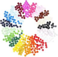 🧵 500-piece bulk pack of resin flatback buttons with 4 holes, in 20 vibrant colors for sewing (5/8 inch) logo