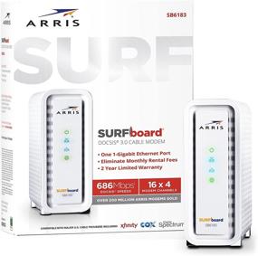 img 4 attached to ARRIS SB6183 SURFboard DOCSIS 3.0 Cable Modem - Compatible with Cox, Spectrum, Xfinity & others (White)