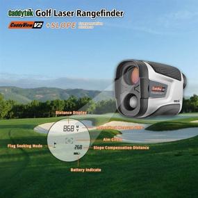 img 1 attached to CaddyTek Golf Laser Rangefinder: Pin Seeking, Slope Compensate Distance, CaddyView V2+Slope