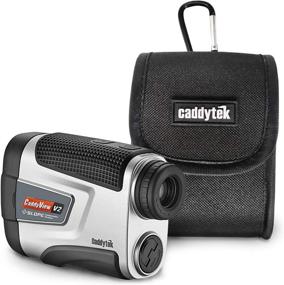 img 2 attached to CaddyTek Golf Laser Rangefinder: Pin Seeking, Slope Compensate Distance, CaddyView V2+Slope