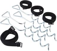 black jumpking trampoline anchor kit - boost your trampoline's stability! logo