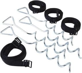 img 1 attached to Black JumpKing Trampoline Anchor Kit - Boost Your Trampoline's Stability!