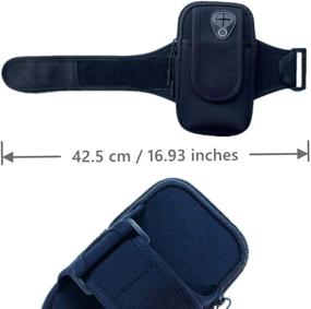 img 2 attached to 🏃 Universal Running Armband: Secure Arm Cell Phone Holder for iPhone X/8/7/6/Plus, Samsung Galaxy S9/S8/S7/S6/Edge/Plus & LG - Perfect for Running, Fitness, and Gym Workouts (Black)