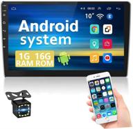 10,1-дюймовый сенсорный экран android car stereo double din с навигацией gps, bluetooth, wifi, приемником fm-радио, зеркальной связью для android/ios, поддержкой 2 usb/swc логотип