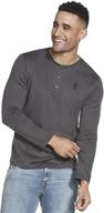 skechers goknit henley heather charcoal logo