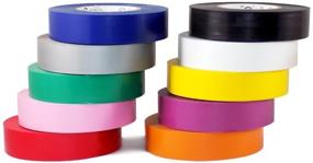 img 1 attached to 🌈 T.R.U. EL-766AW Rainbow Pack General Purpose Electrical Tape - UL/CSA Listed, 3/4" (W) x 66' (L), 10 Pack - Suitable for Use at 600V