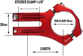 img 2 attached to 🚵 Experience the Ultimate Funnduro Ride with Our 35mm Bar Clamp MTB Stem - Ultralight, Tough, and Perfect for Your Mountain Bike