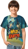 👕 футболка с короткими рукавами wild kratts с 3d-печатью для подростков - футболка для мальчиков и девочек. логотип