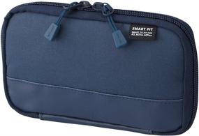 img 4 attached to 🖋️ LihitLab Compact Pen Case (Pencil Case), Water and Stain Repellent, 3.5 x 6.5 inches, Navy (A-7687-11)