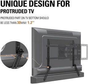 img 2 attached to 🔊 Soundbar Bracket TV Mount | Designed for TVs with Protruded Bottom on Back | Up to 22 lbs | Detachable Long & Short Extension Plates | Mounting Dream MD5421