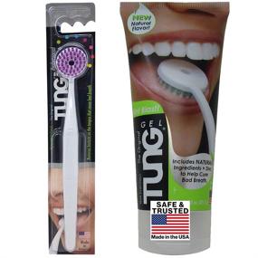 img 4 attached to Peak Essentials Mint Blast Tongue Scraper Kit - Natural TUNG Gel, Tongue Cleaner, Odor Eliminator - Fight Bad Breath with Fresh Mint - BPA Free, Made in America (STARTER PACK)