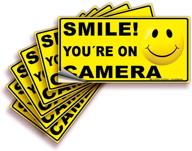 📸 capture the moment with 'smile you're camera' signs & stickers logo