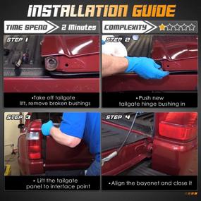 img 1 attached to 🔧 HERCOO Втулки задней двери Левые и Правые Вставки задней двери для Dodge Ram 1500 2500 3500, Ranger - Набор из 2