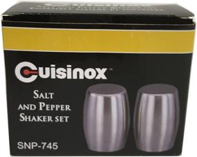 img 1 attached to Cuisinox Stainless Steel Salt & Pepper Shaker Set: Sleek and Functional Seasoning Dispensers