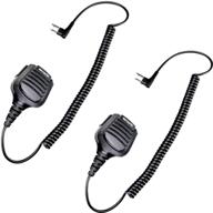 🎙️ retevis walkie talkie mic | waterproof 3.5mm jack shoulder speaker mic | compatible with cp200d, cp200, cp200xls, cp185, cls1410, cls1110, dtr410, pr400, rdu4100, rdu4160d, rmu2040, rmu2080d, rmu2080 | 2 pack logo