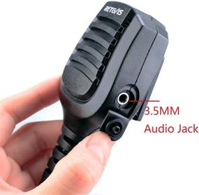 img 2 attached to 🎙️ Retevis Walkie Talkie Mic | Waterproof 3.5mm Jack Shoulder Speaker Mic | Compatible with CP200D, CP200, CP200XLS, CP185, CLS1410, CLS1110, DTR410, PR400, RDU4100, RDU4160D, RMU2040, RMU2080D, RMU2080 | 2 Pack