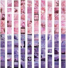 img 4 attached to 🎀 PAGOW 100-Piece Washi Stickers Set: 50 Pink Lovely Adhesive Scrapbook Stickers and 50 Purple Romantic Scenery Stickers for Journaling, DIY Decor, Diary, Album, Notebook, Arts and Crafts