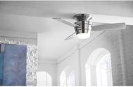 ⚓️ harbor breeze mazon 44-in brushed nickel ceiling fan with remote control - sleek design and convenient light kit for indoor use logo