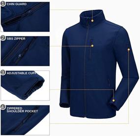 img 1 attached to 🧥 CAMEL CROWN Men's Softshell Jacket: Waterproof, Windproof & Lightweight Outdoor Outerwear