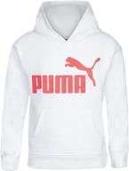 джемпер-худи из флиса с капюшоном puma для девочек, цвет абрикос - одежда логотип