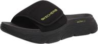 👞 skechers men's max cushioning slide sandals логотип