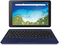📱 rca viking pro 10" 2-in-1 tablet: 32gb quad core blue laptop with touchscreen, detachable keyboard, and android 6.0 logo