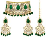 💎 aheli necklace earrings: exquisite traditional bollywood women's jewelry logo