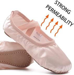 img 1 attached to Ruqiji Ballet Shoes: 👧 Adorable Girls' Slipper-style Toddler Shoes