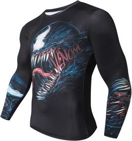 img 3 attached to Red Plume Compression Baselayer Athletic Sports & Fitness and Other Sports