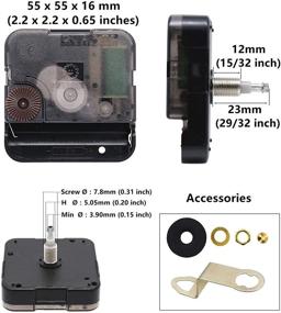 img 3 attached to ⏰ Enhanced Youngtown High Torque Clock Movement Mechanism with 12 Inch Spade Hands - Extended Shaft Design for Precise Timekeeping