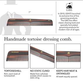 img 3 attached to 🧔 G.B.S Men’s Handmade Comb Set with Synthetic Hair Brush - DCT Dressing Comb, PCT Pocket Comb, MCT Mustache Comb, Military Style Hair Brush - Ideal Kit for Beard, Mustache Grooming - Best for Men’s