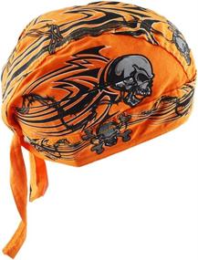 img 1 attached to 🚴 Ultimate Comfort and Style: Cycling Doo RAG Skull Cap Hat Bandana Head Wrap