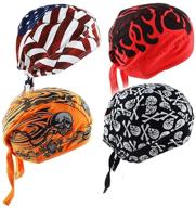 🚴 ultimate comfort and style: cycling doo rag skull cap hat bandana head wrap logo