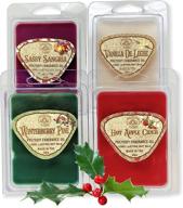 🕯️ way out west candles scented wax melts - highly fragrant air freshener - 4 pack assorted set of 6 melt cubes - made in usa (4, fall &amp; winter collection) логотип