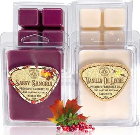 img 2 attached to 🕯️ Way Out West Candles Scented Wax Melts - Highly Fragrant Air Freshener - 4 Pack Assorted Set of 6 Melt Cubes - Made in USA (4, Fall &amp; Winter Collection)