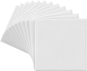 Arteza Stretched Canvas, Classic, White, 10x10, Blank Canvas Boards for  Painting - 8 Pack