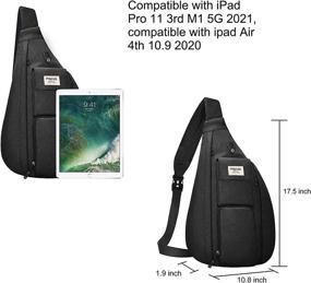 img 2 attached to MOSISO Backpack Daypack Vertical Crossbody