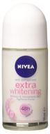 🌿 nivea extra whitening pore minimizer antiperspirant deodorant roll-on - 3 pack bundle, 50ml each logo