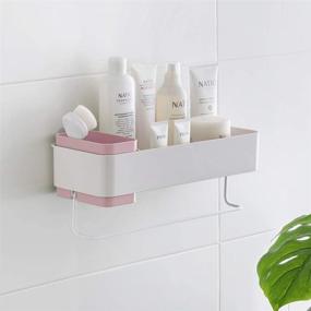 img 2 attached to Lunmore Bathroom Organizers Adhesive Storage Bath