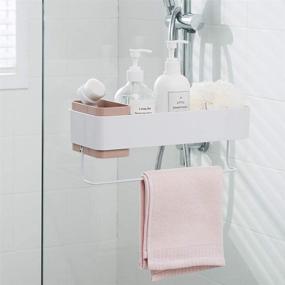 img 3 attached to Lunmore Bathroom Organizers Adhesive Storage Bath