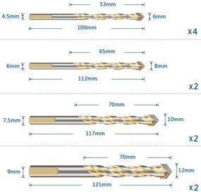 img 3 attached to 🛠️ QLOUNI Masonry Tungsten Concrete Assorted: Durable Tools for Concrete & Masonry Projects