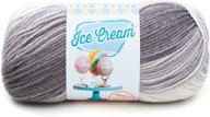 🍦 lion brand yarn 923-200 ice cream yarn - indulge in cookies and cream bliss! logo