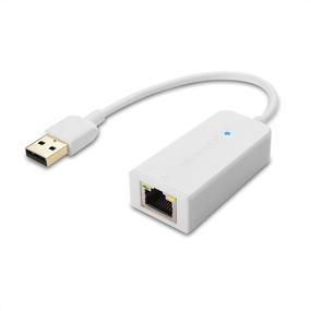 img 4 attached to 🔌 Cable Matters USB to Ethernet Adapter: High-Speed 10/100 Mbps Network Support in White