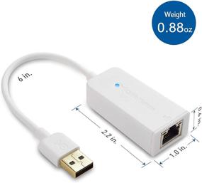 img 2 attached to 🔌 Cable Matters USB to Ethernet Adapter: High-Speed 10/100 Mbps Network Support in White