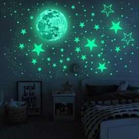 img 4 attached to WINIBULA Stars Ceiling Sticker Bedroom