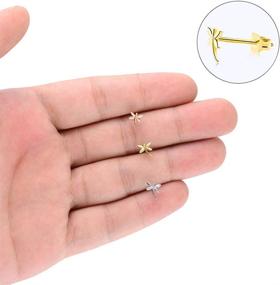 img 1 attached to Hypoallergenic Dragonfly Earrings | Sensitive Jewelry for Girls | Jewelry Accessories